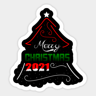 Merry Christmas 2021 Sticker